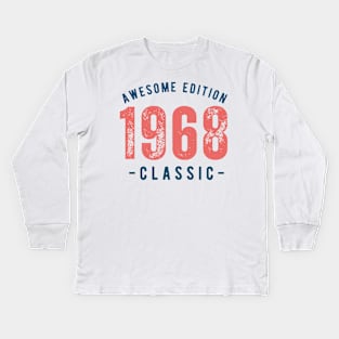 awesome 1968 Kids Long Sleeve T-Shirt